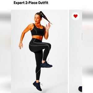 Fabletics Anywhere Motion 365+ High Waisted Piped Legging (Set)